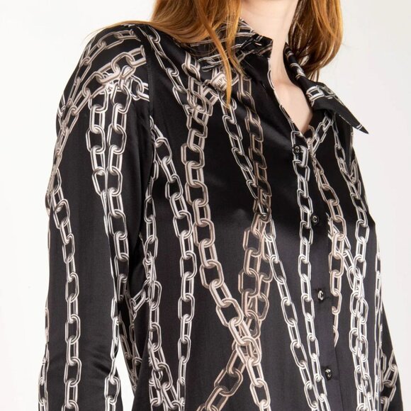 SECRET MISSION CHAIN BUTTON UP